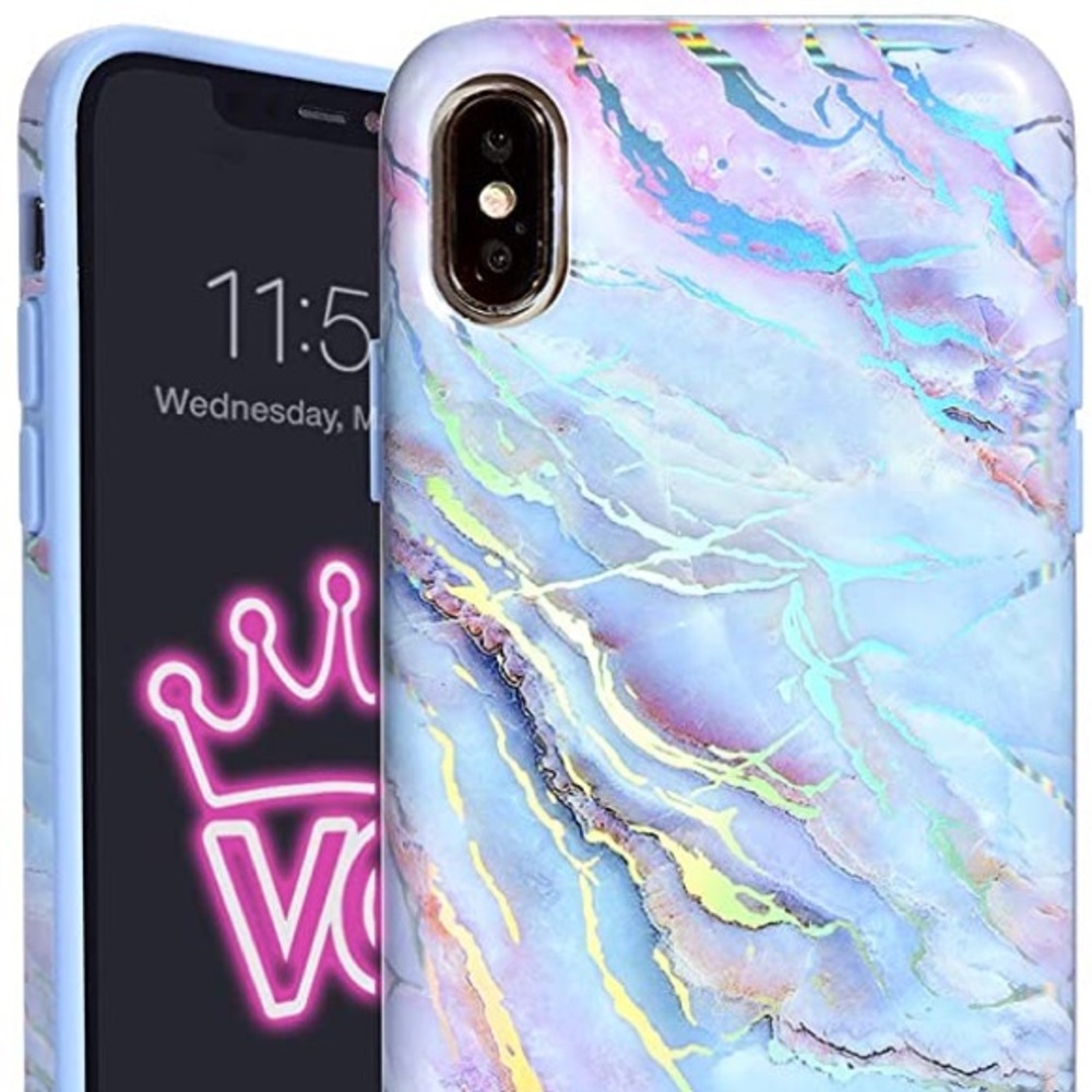 Velvet Caviar Holo Moonstone Marble iPhone 8 Case
